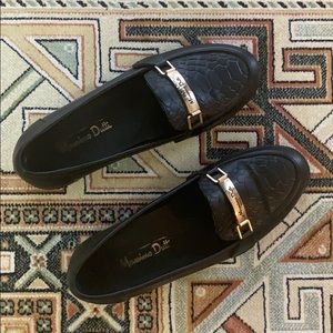 Black Leather Loafers - Massimo Dutti- 37 uk